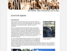 Tablet Screenshot of convivialspaces.org